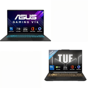 asus tuf gaming f16,intel core 5 processor with asus gaming v16 (2025) with office 2024