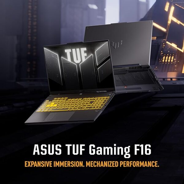 asus tuf gaming f16,intel core 5 processor 210h,14th gen gaming laptop(rtx 4050 6gb/140wtgp/16gb/512gb/fhd+/16"/144hz/windows 11/m365 basic(1year)*/office 2024/mecha gray/2.20 kg) fx677vu rl055ws