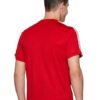 adidas men polyester striped fitted t shirt