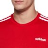 adidas men polyester striped fitted t shirt