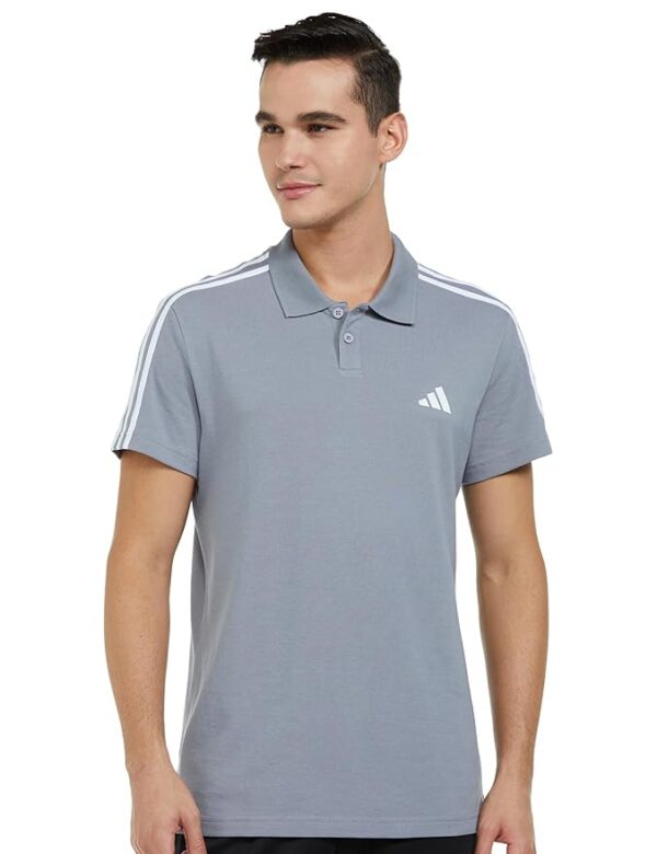 adidas men's 100% cotton regular fit polo t shirt