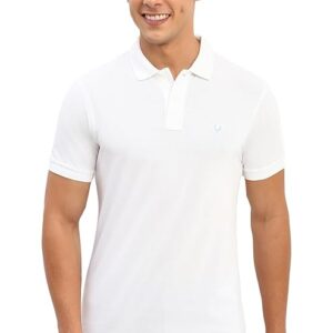 allen solly men's cotton regular fit polo t shirt