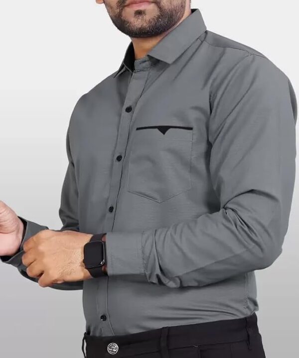 cb colebrook men's regular fit solid soft touch cotton casual shirt with pocket design with spread collar & full sleeves (available in plus size)