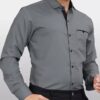 cb colebrook men's regular fit solid soft touch cotton casual shirt with pocket design with spread collar & full sleeves (available in plus size)