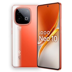 iqoo neo 10 (inferno red, 8gb ram, 128gb storage) | snapdragon 8s gen 4 processor & supercomputing chip q1 | 7000 mah battery | segment’s highest 144 fps gaming smartphone