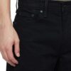 levi's men's black straight fit mid rise jeans