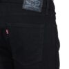 levi's men's black straight fit mid rise jeans