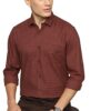 louis philippe men's premium cotton easy to care slim fit checks casual shirt with natural stretch