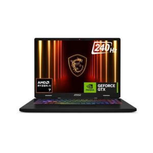 msi crosshair a16, amd 8th gen. ryzen 7 8840hx, 41cm qhd+ 240hz gaming laptop (16gb/1tb nvme ssd/windows 11 home/nvidia geforce rtx 5060, gddr7 8gb/cosmos gray/2.5kg) d8wfkg 036in