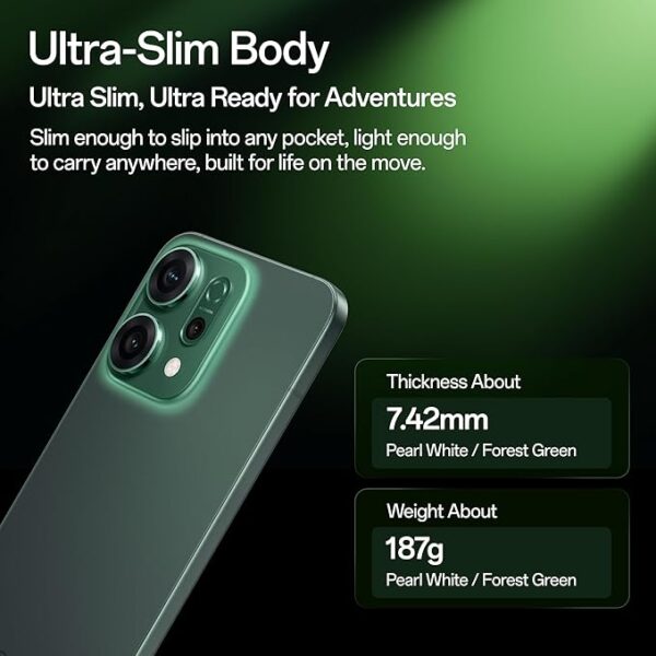 oppo reno14 5g (forest green, 8gb ram, 256gb storage) with no cost emi/additional exchange offers