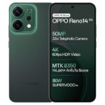 oppo reno14 5g (forest green, 8gb ram, 256gb storage) with no cost emi/additional exchange offers
