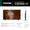 toshiba 139 cm (55 inches) c450me series 4k ultra hd smart qled tv 55c450me (silver)
