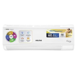 voltas 1.5 ton 3 star, inverter split ac (copper, 4 in 1 adjustable mode, anti dust filter,183v vectra caw, white)