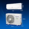 voltas 1.5 ton 3 star, inverter split ac (copper, 4 in 1 adjustable mode, anti dust filter,183v vectra caw, white)