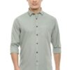 van heusen men's cotton slim fit solid casual shirt