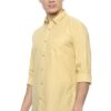 van heusen men's cotton slim fit solid casual shirt