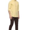 van heusen men's cotton slim fit solid casual shirt